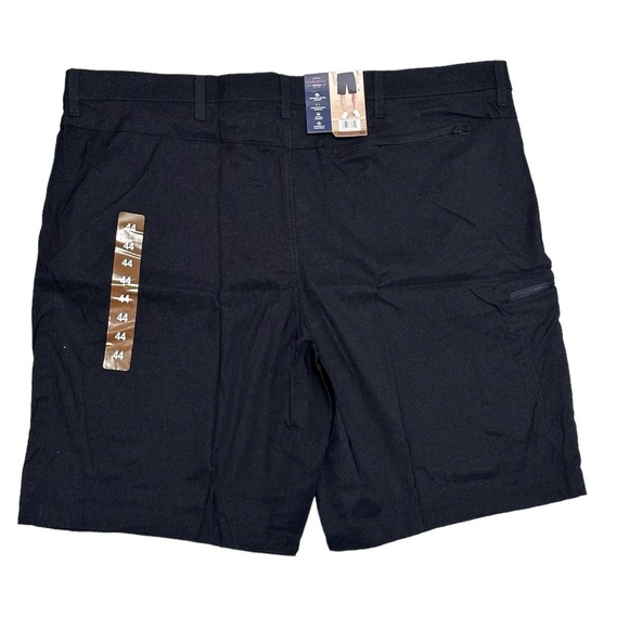 Men's Weatherproof 44 XXL 2XL Chino Khakis Shorts Black Golf Stretch NWT - Picture 4 of 11
